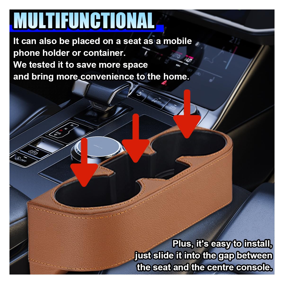 Car Cup Holder (Brown)