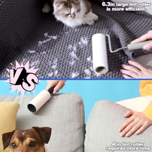 Large Lint Rollers for Pet Hair Extra Sticky