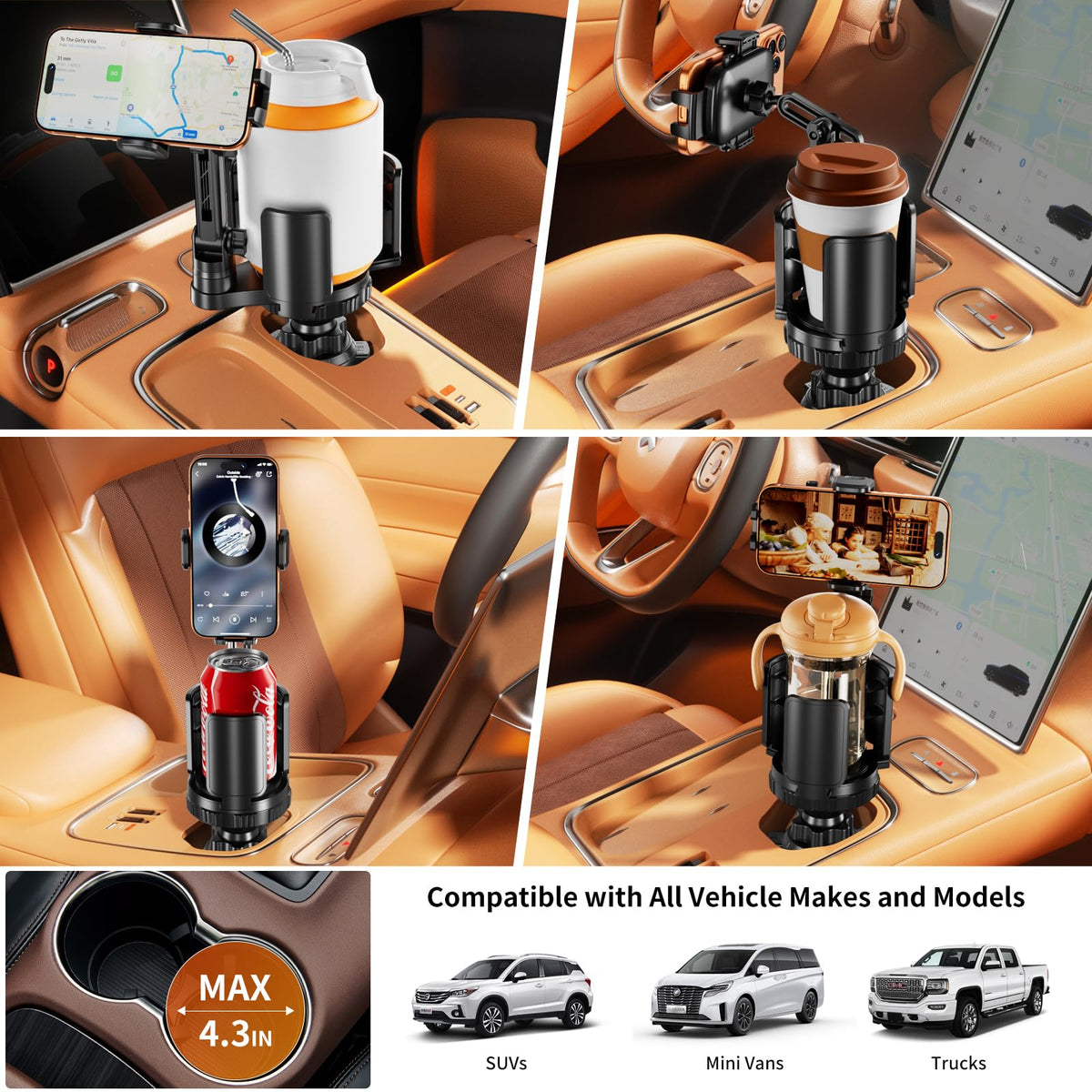Phone Holders for Your Car (Black)