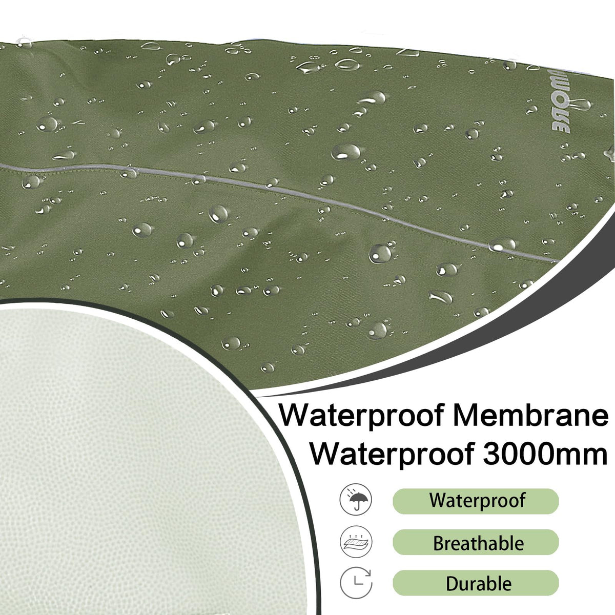 Waterproof Dog Raincoat (Green / Medium(13-22lb))