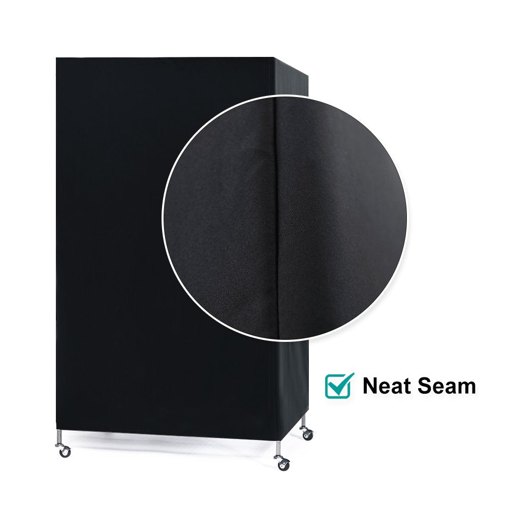 Pets Product Universal Birdcage Cover Blackout & Breathable Birdcage Cover for Pets' Good Night (35.0"L x 25.0"W x 47.0"H / Black)