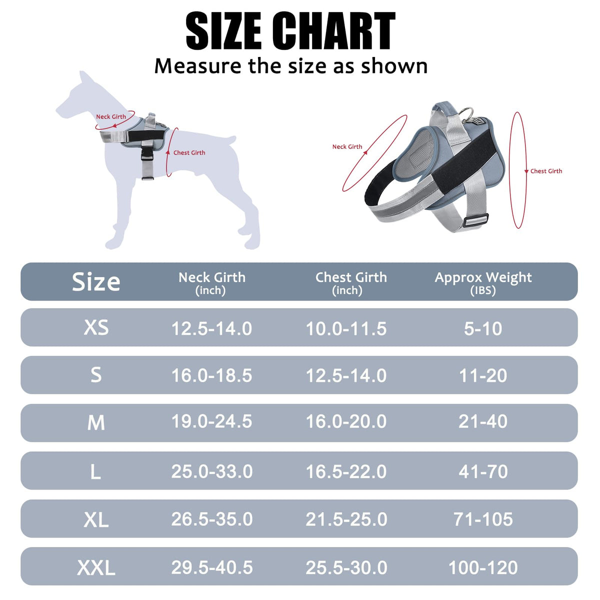 Dog Harness No (Small (Pack of 1) / Silver)