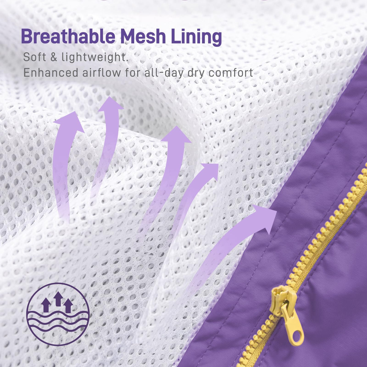 Dog Raincoat Rain Jacket with Clear Hood and Broad Chest Fit (Purple / Small)