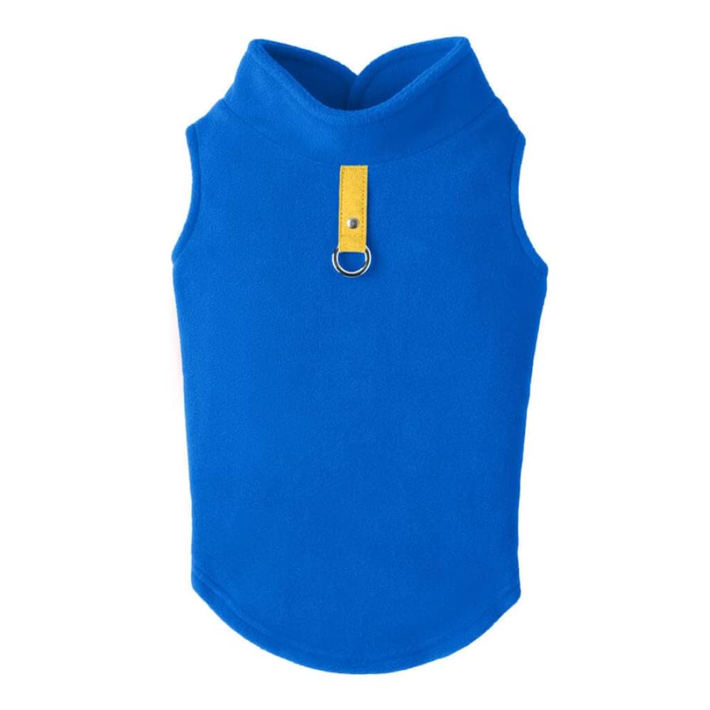 Fleece Vest Dog Sweater (Deep Blue / X-Small (Around 4-lb))