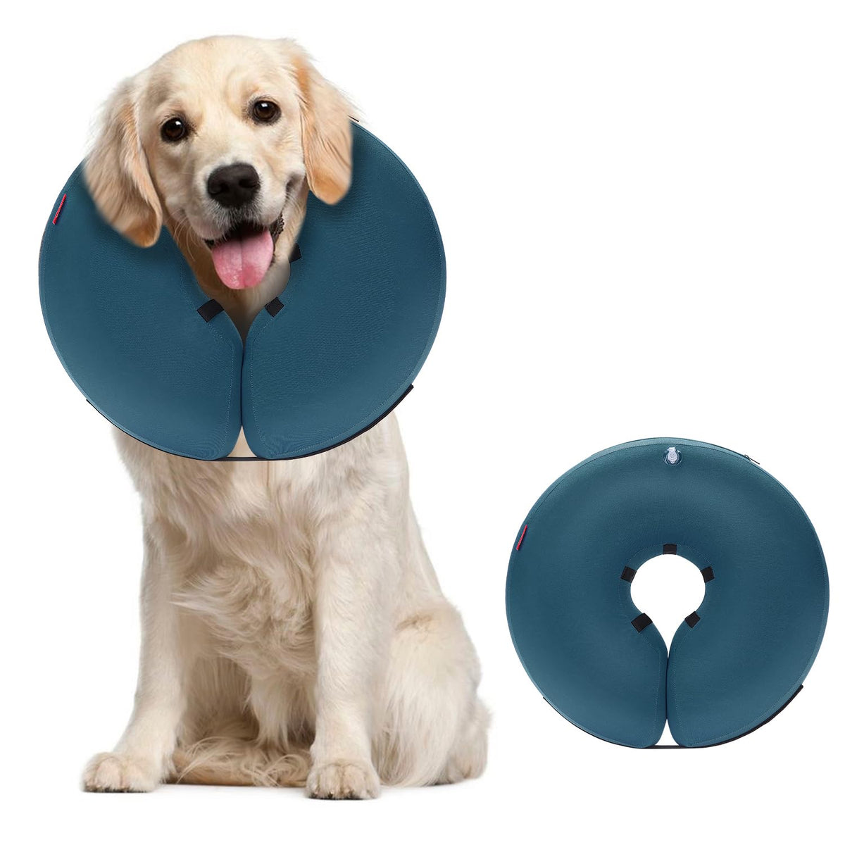 Inflatable Dog Cone (Blue / L(15"-20"))