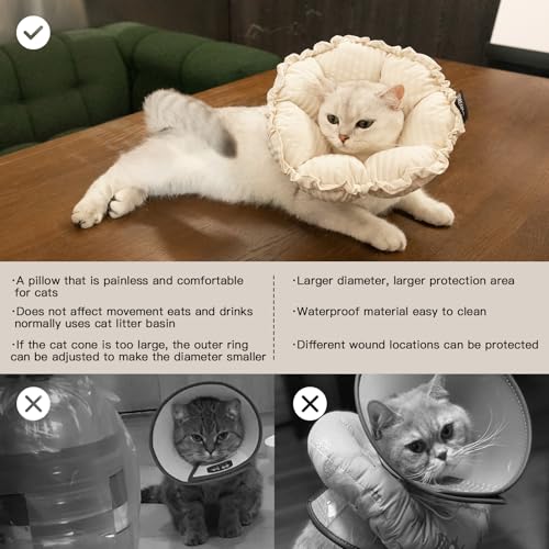 Soft Cat Cone Collar (M-Standard / White)