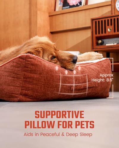 Washable Dog Bed with Removable Cover for Large Sized Dogs 36" L