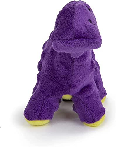 Just For Me Dinos Bruto Squeaky Plush Dog Toy (Dinos Bruto (Purple) / Mini)