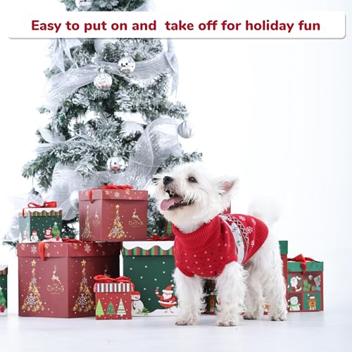Ugly Christmas Dog Sweater (X-Large / Red Deer)