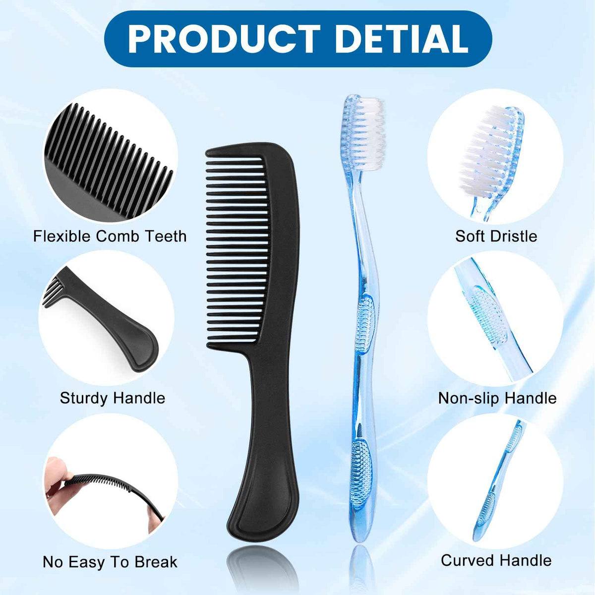 25 Set Personal Hygiene Kit Basic Toiletry Kits Homeless Supplies (1 Count (Pack of 25))