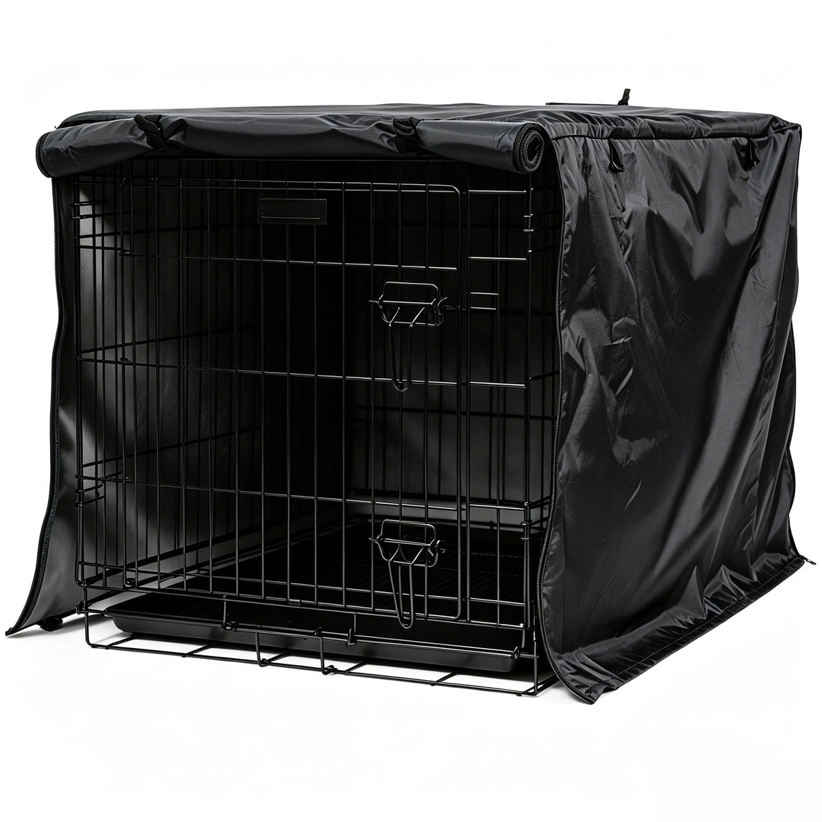 Dog Crate Cover Heavy Duty Polyester (Black / S (30.0"L x 19.0"W x 21.0"H))
