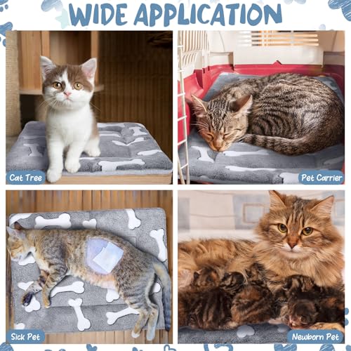 2 Pack Self Warming Cat Mat (Grey / 22'' X 18'')