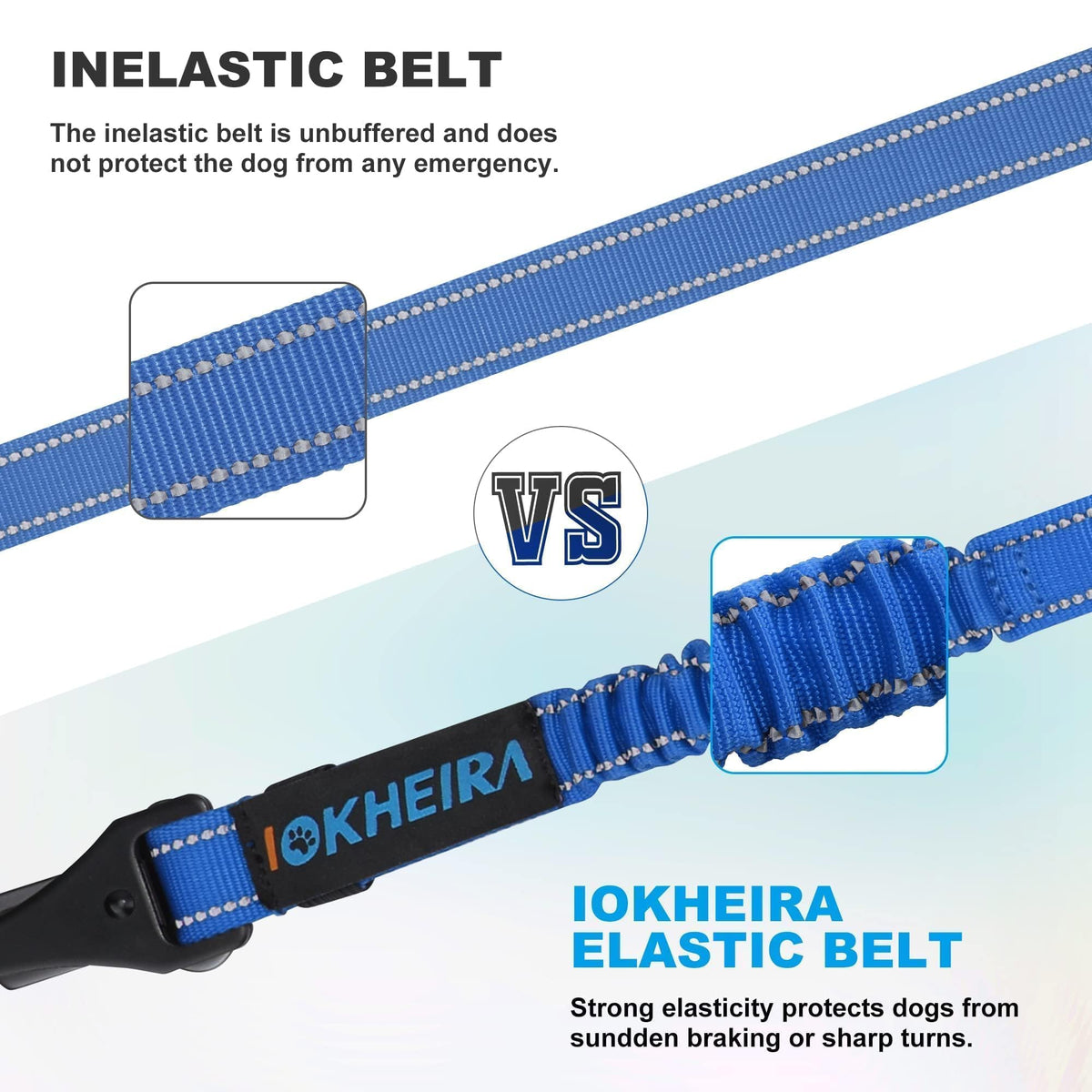 Dog Seat Belt 3 (Bule)