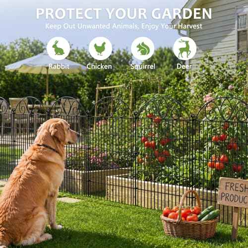 No Dig Garden Fence Outdoor for Yard (28 in(H) X 19.6 ft(L))