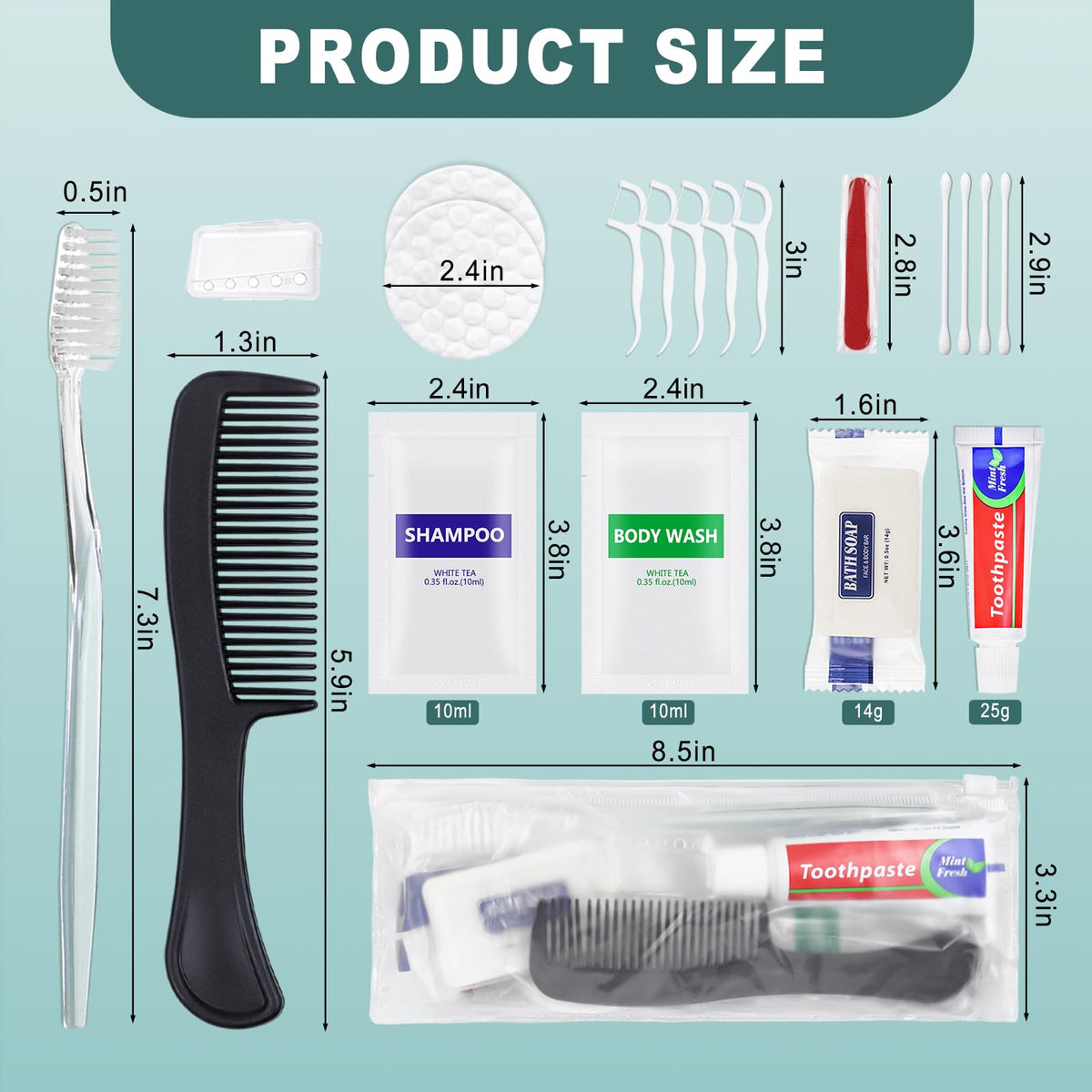 5 Sets Personal Hygiene Kit Bulk