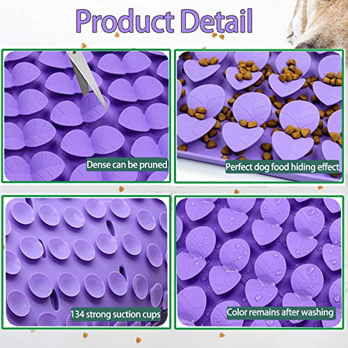 Snuffle Mat for Medium Dogs (Purple-M (14.6x7.5in))