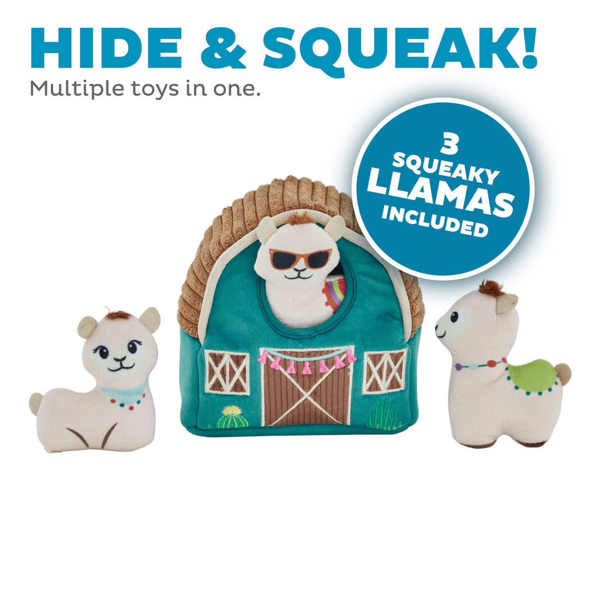 Hide A Llama Plush Dog Toy Puzzle