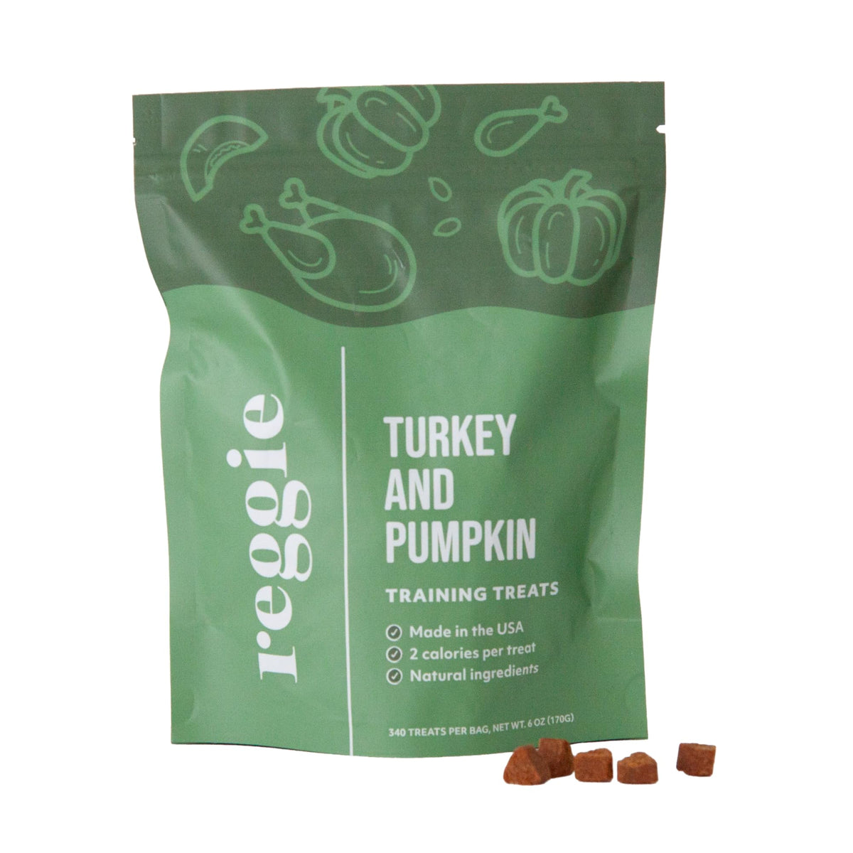 Dog Training Treats with Enrichment Toy (Forager Ball - Turkey & Pumpkin)