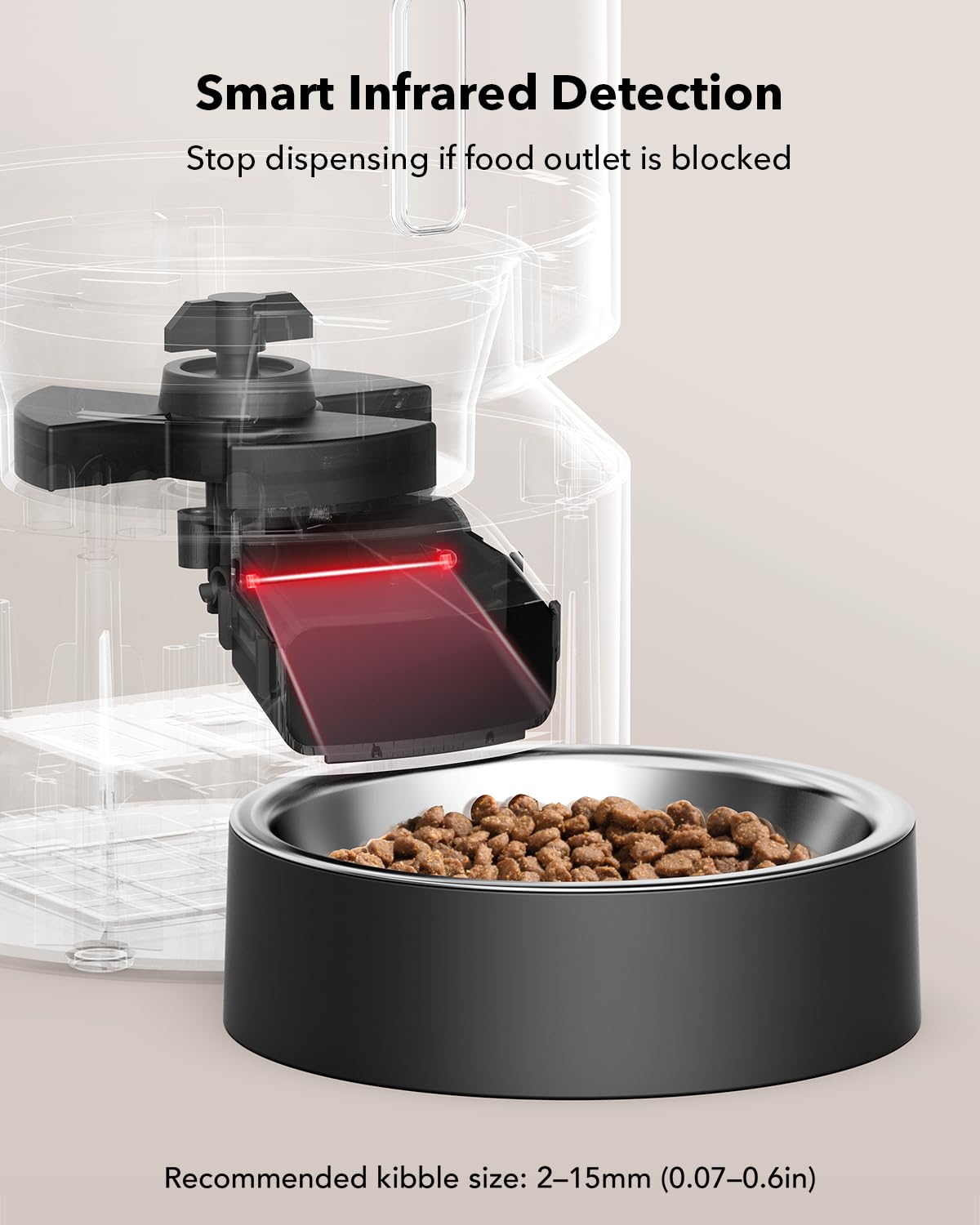 Automatic Cat Feeder (Black / 3l-basic No Cam&app)