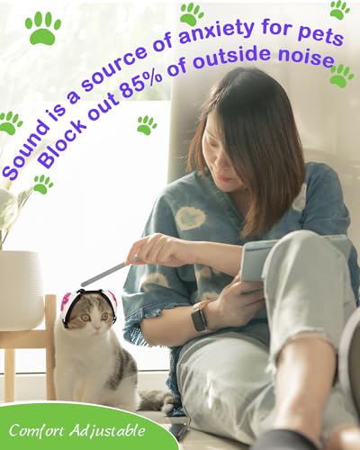 Dog Ear Muffs Noise Protection (White / Medium)