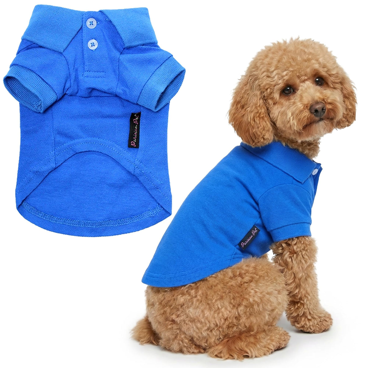 Dog Polo Shirt (L / Blue Polo)