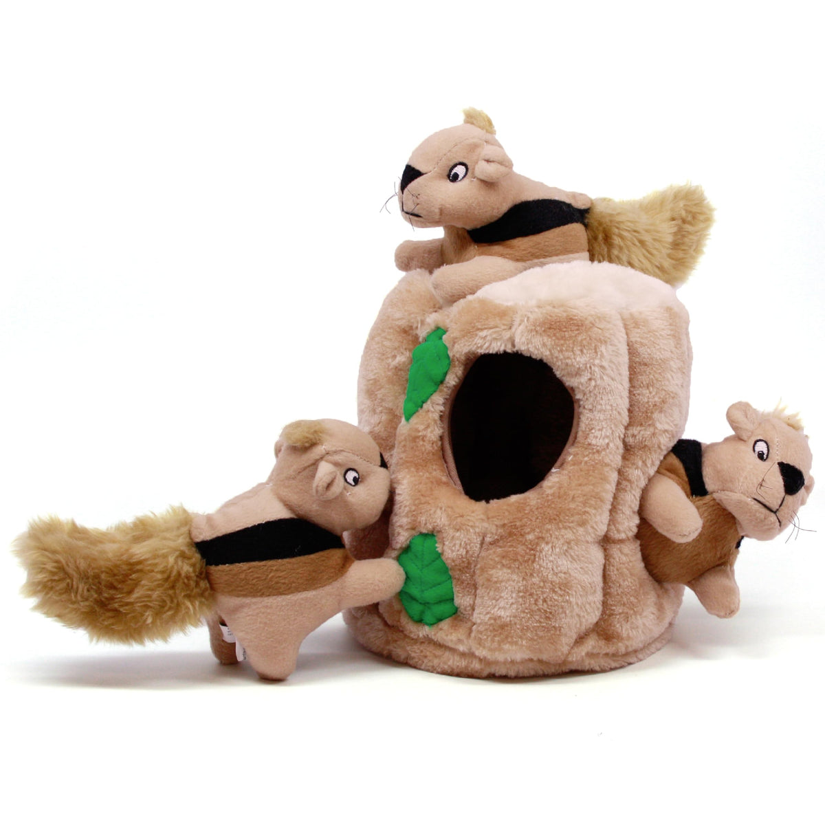 Hide-A-Squirrel Plush Squeaky Dog Toy, Large, 10.5" x 7.5" (Squirrel Large / Large (Pack of 1))