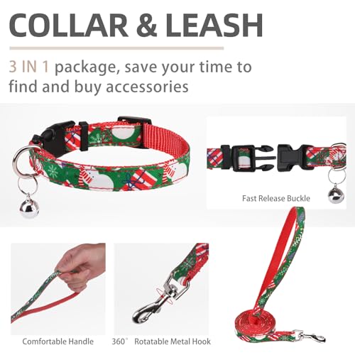 Christmas Dog Harness (Christmas Red / M (CHEST 16"-18"))