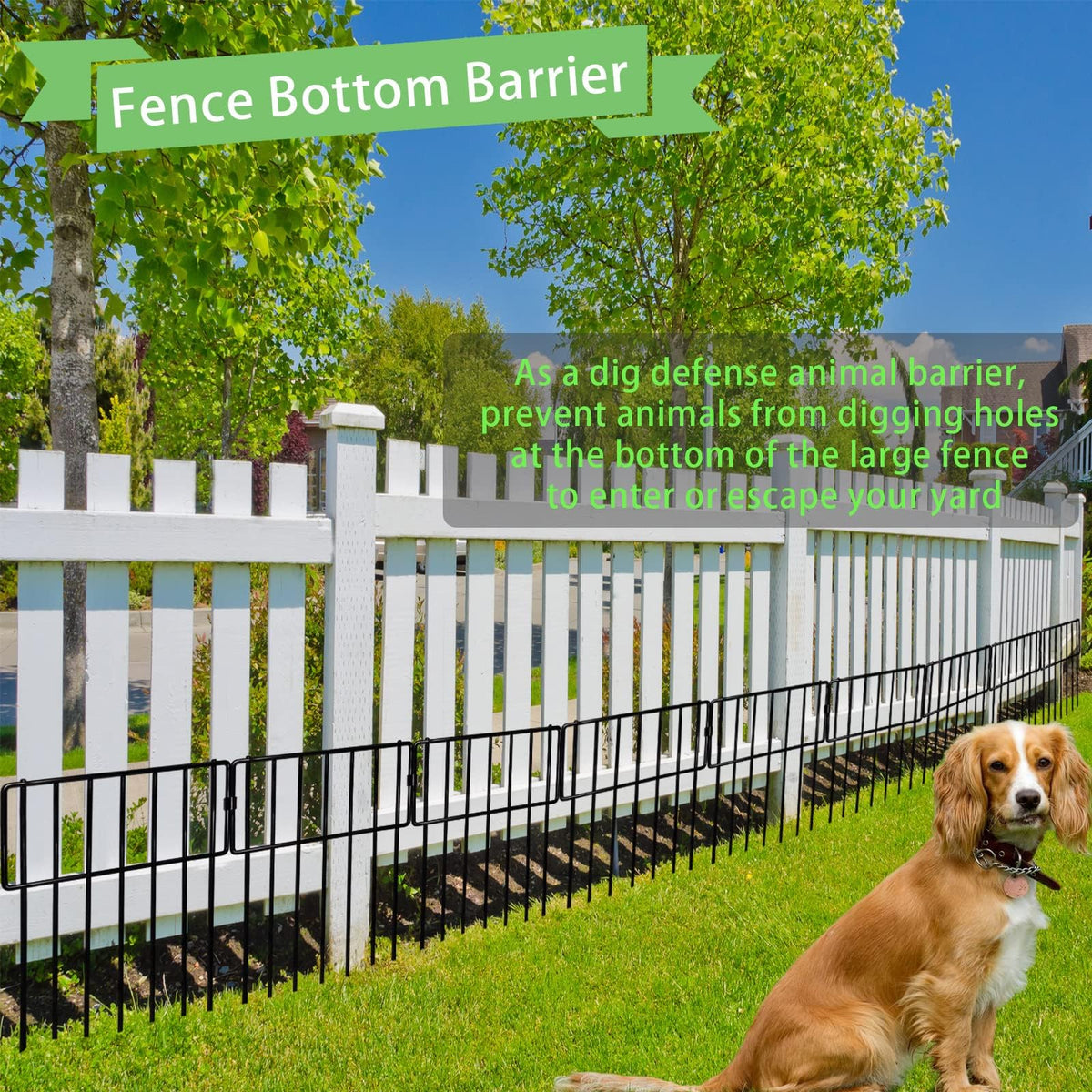 Animal Barrier Fence (Black / 26 Pack,26Ft)