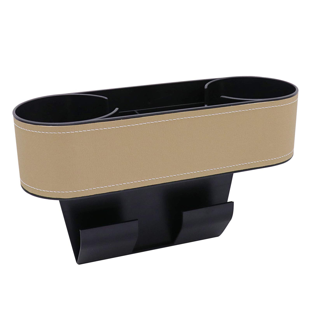 Car Seat Gap Filler Organizer with Cup Holder (UGBD-Beige)