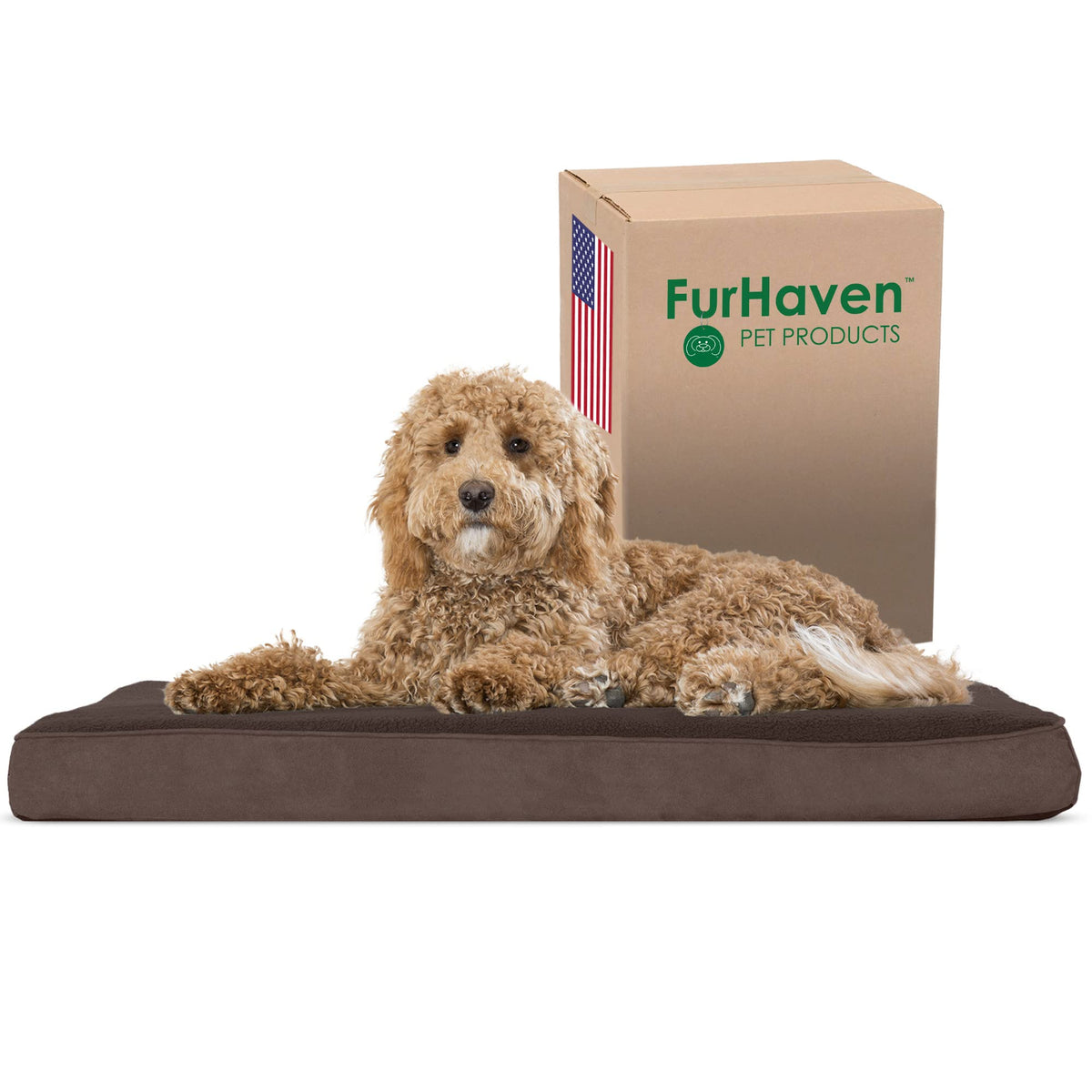 Orthopedic Dog Bed for Large (Large / Espresso)