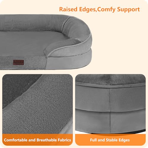Orthopedic Waterproof X (Medium Grey / X-Large(45 x 32 x 7 inch))
