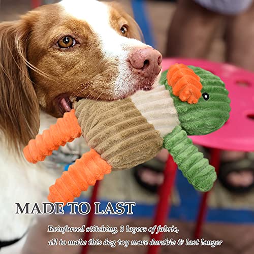 5 Pack Tough Dog Toys Stuffed Squeaky Dog Toys Assortment Plush Animal Dog Toy Value Bundle Puppy Pet Dog Toys for Small Medium Large Dogs (5 Pack Stuffed Dog Toys)