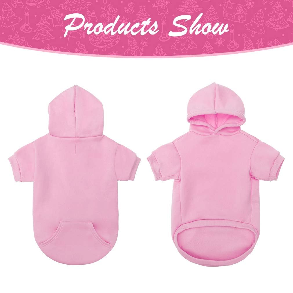 Basic Dog Hoodie (Pink / X-Large/XX-Large)