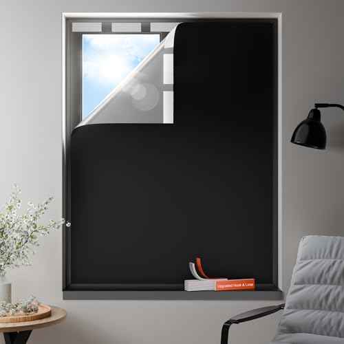 100% Blackout Curtains (Black / 17"W x 60"H)