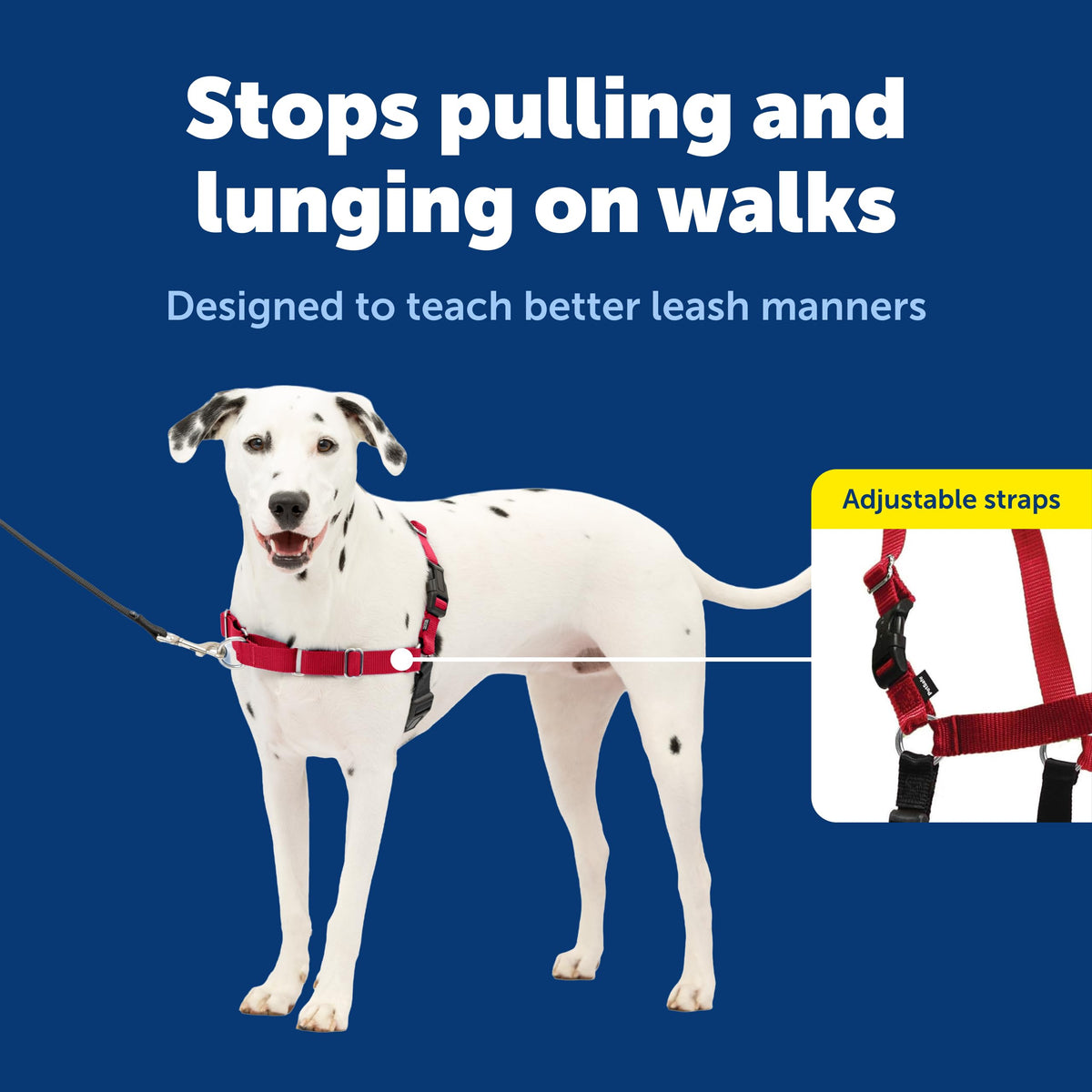 Easy Walk Harness (Medium/Large / Red/Black)