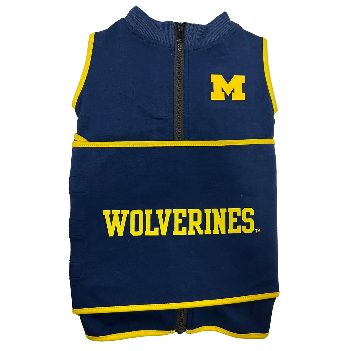NCAA Michigan Wolverines Dog Anxiety Shirt Calming Soothing Vest (Extra Small / Michigan Wolverines)