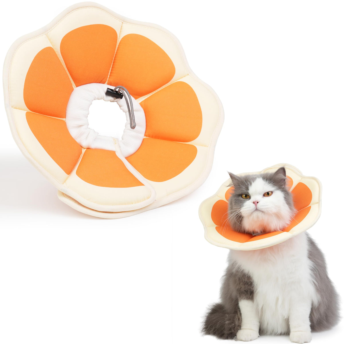 Cat Cone Collar Soft (Orange / Small)