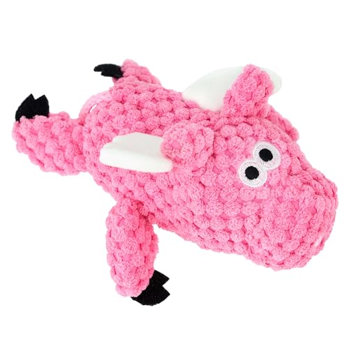 Farm Friends Sitting Flying Pig Squeaky Dog Toy (Mini)