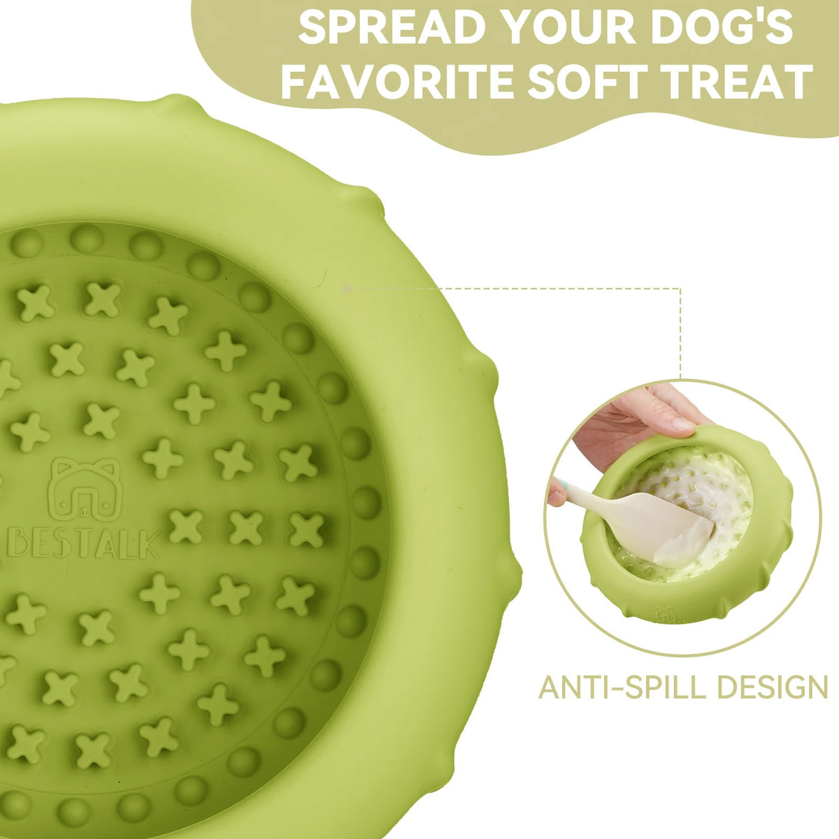 Dog Lick Bowl (Large / Green)