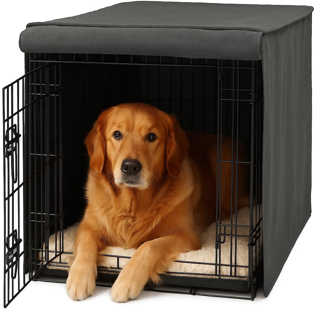 Metal Dog Crate Cover 42 inch (42.8"L x 28.8"W x 30"H)