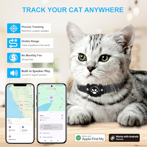 GPS Tracker for Cats (Black)