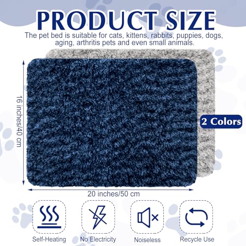 4 Pack Self Warming Cat Mat for Pets (16 x 20 Inch / 2 Color)