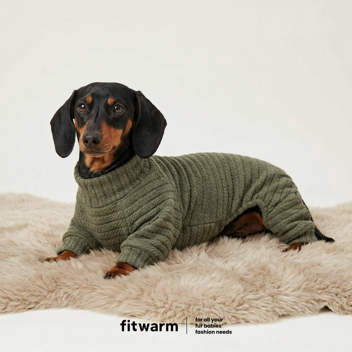 Turtleneck Knitted Dog Sweater Puppy Pajamas Thermal Doggie Winter Clothes Knitwear Pet Coats Cat Apparel Green Medium (Medium / Sage Green)