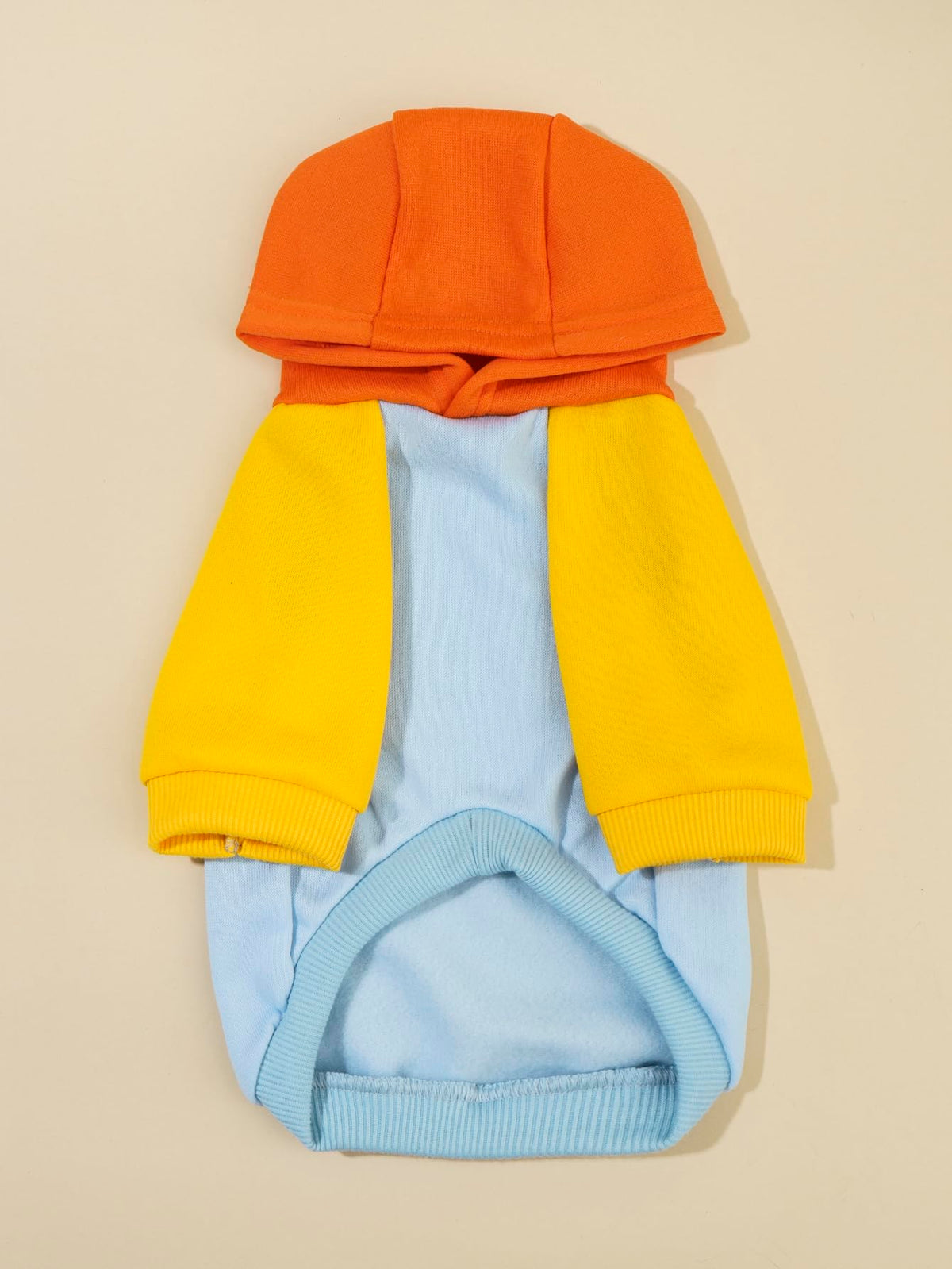 Basic Dog Hoodie Sweatshirt Puppy Sweater Warm Cat Costumes Pet Clothes for Chihuahua Puppy Kitten Small Medium Dogs Orange and Blue Large (Large / Orange and Blue)