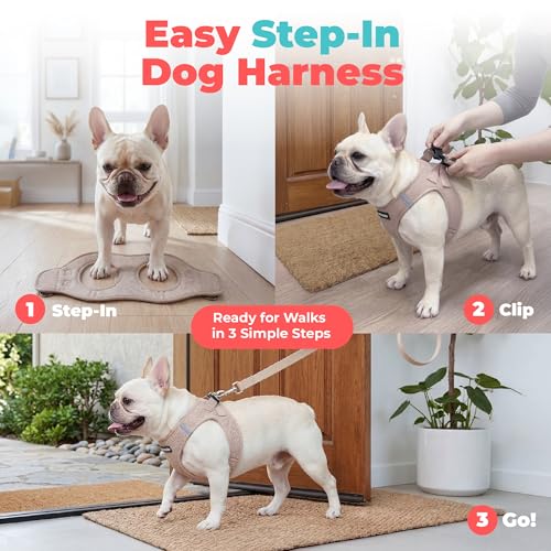 Voyager Step in Air Dog Vest Harness (Khaki / S (Chest: 14.5 - 16"))
