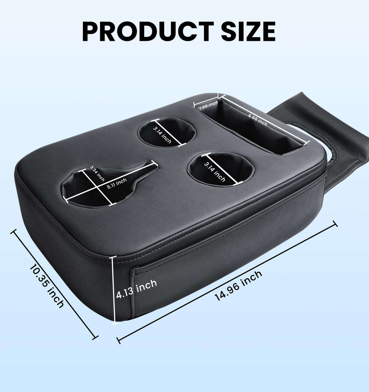Back Seat Cup Holder for Car (Side Pockets)