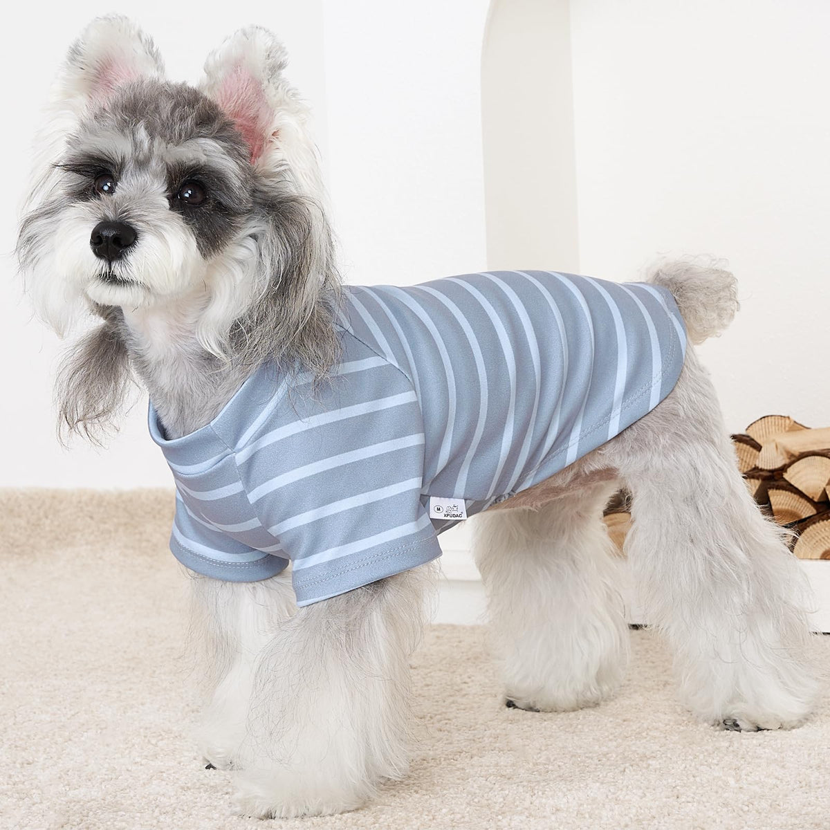 4 Pack Dog Sweaters Comfy Dog Clothes with Sleeves Puppy Shirts Pullover Pet Sweatshirt for Small Medium Large Dogs Boy Girl Doggy Outfits Cat Apparel (3X-Large / Navy, Grey)