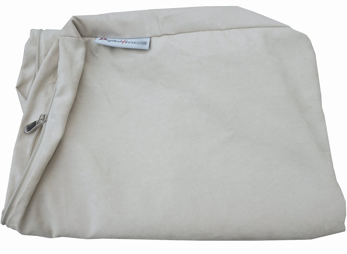 Extra Large True Orthopedic Memory Foam Dog Bed (XL 40" Length X 35" Width / Microsuede in Khaki)