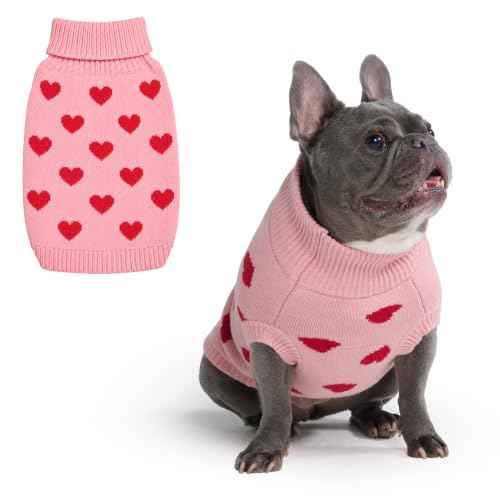 Knit Dog Sweater (Hearts / X-Large)