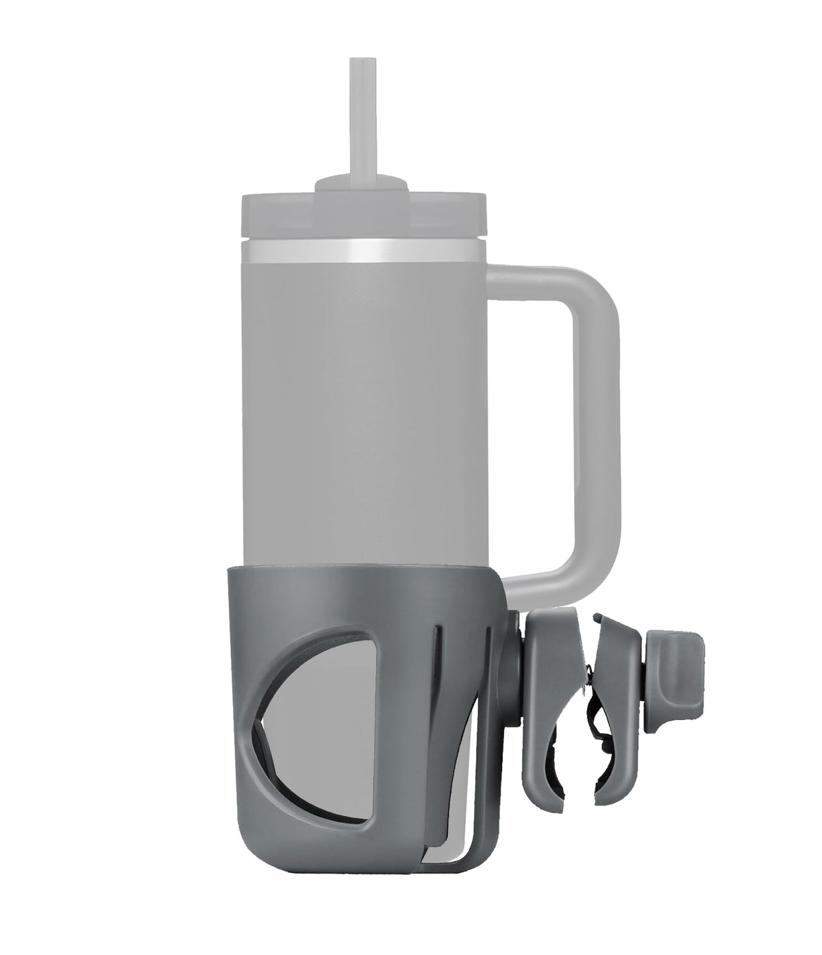 New Stroller Cup Holder for Stanley Quencher H2.0 (gray)
